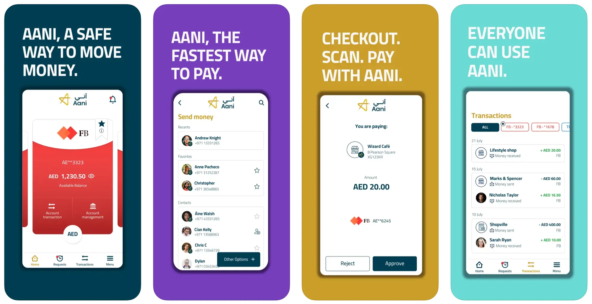 AANI, Al Etihad Payments Mobile Apps